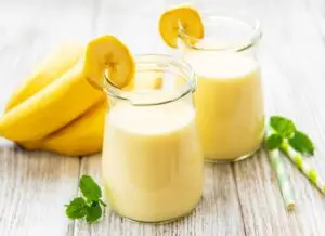 Banana and Milk Juice